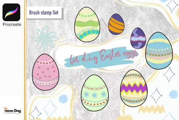 24 DIY Easter Egg Brushes for Procreate