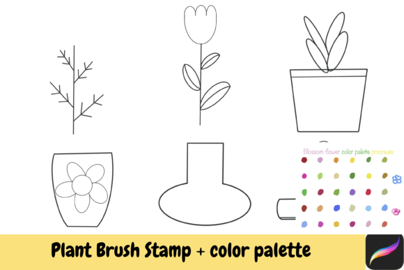 Integrating Plant Procreate Brush Stamps Color Ipad into Your Digital Design Workflow