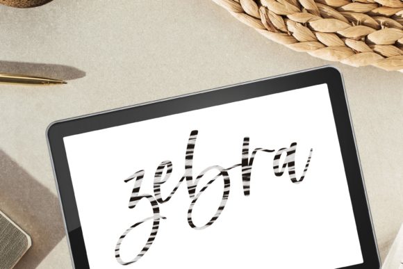 Master Textured Lettering with the Zebra Procreate Brush