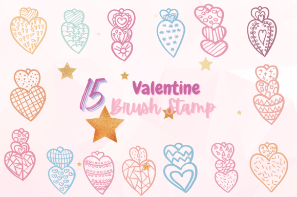 Mastering the 15 Valentine Brush Stamp Set 2 for Professional Procreate Designs