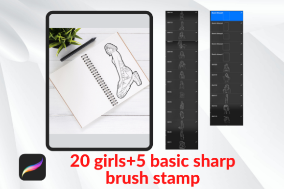 Mastering the Pretty Girl’s Brush Stamp in Procreate for iPad