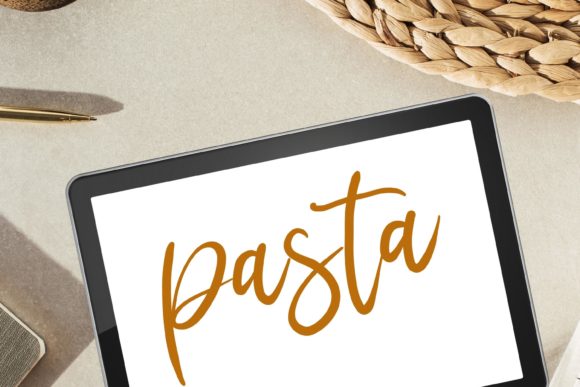 Pasta Procreate Brush for Hand Lettering