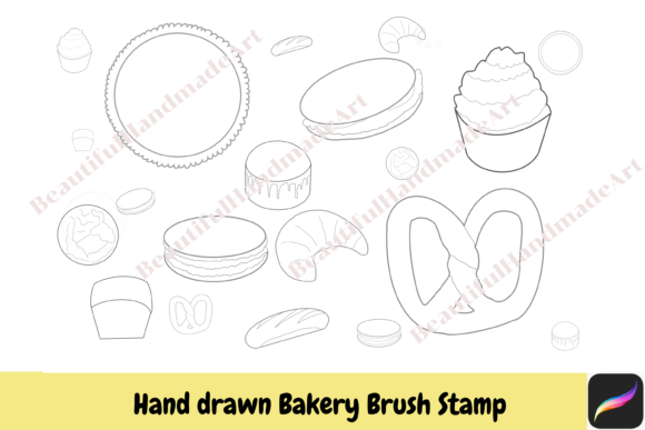 Procreate Bakery Brush Stamps