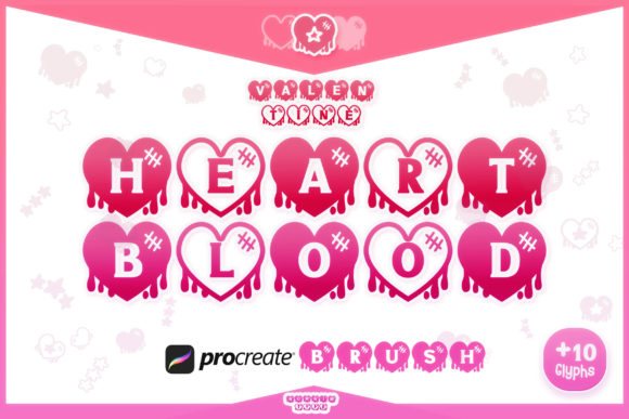 Procreate Brush Heart Blood Valentines Guide