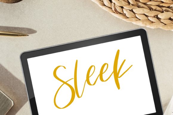 Sleek Procreate Brush for Hand Lettering