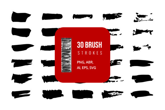 Strategic Visual Impact: Leveraging a Set of Grungy Brush Strokes for Brand Differentiation
